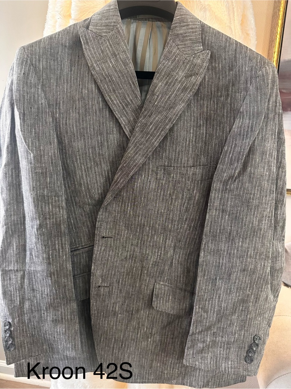 Men's Tailored Gray Pinstripe Sport Coat